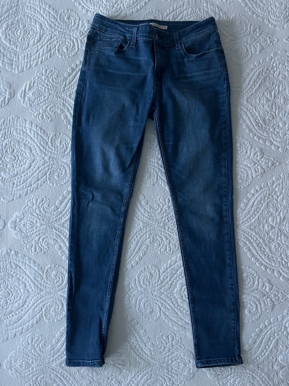 Levi’s 535 Dark Blue Women's Stretch Skinny Jeans -mid rise